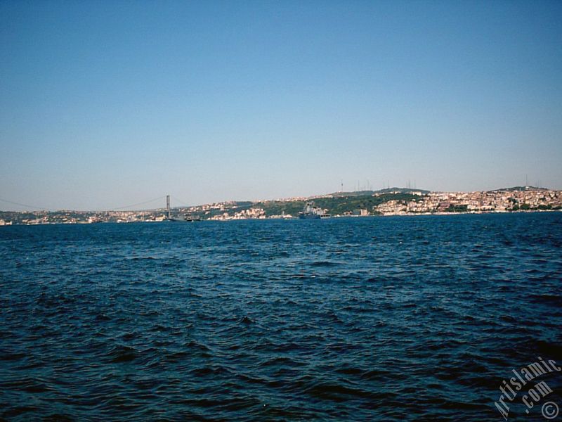 stanbul Kabata sahilinde Fndkl Park`ndan, Boaz Kprs ve skdar srtlarna doru bak.
