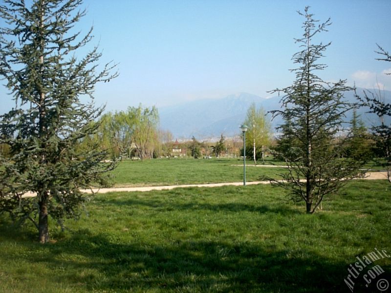 Bursa Botanik Parkndan bir manzara.
