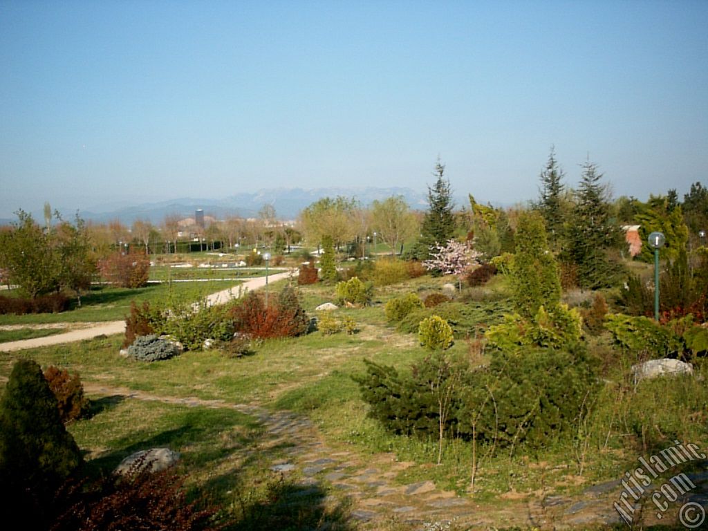 Bursa Botanik Parkndan bir manzara.
